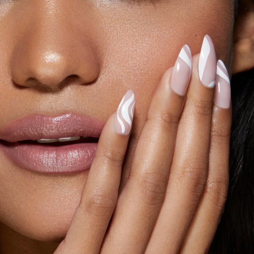 Static Nails Press On Nails SWAY WHITE Almond NEW NIB Bundl➡️Save